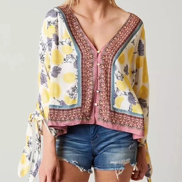 Free People Freshly Squeezed Shirt size Small - Picture 12 of 12